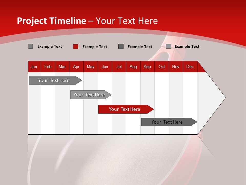 Red Kitchen Angle PowerPoint Template