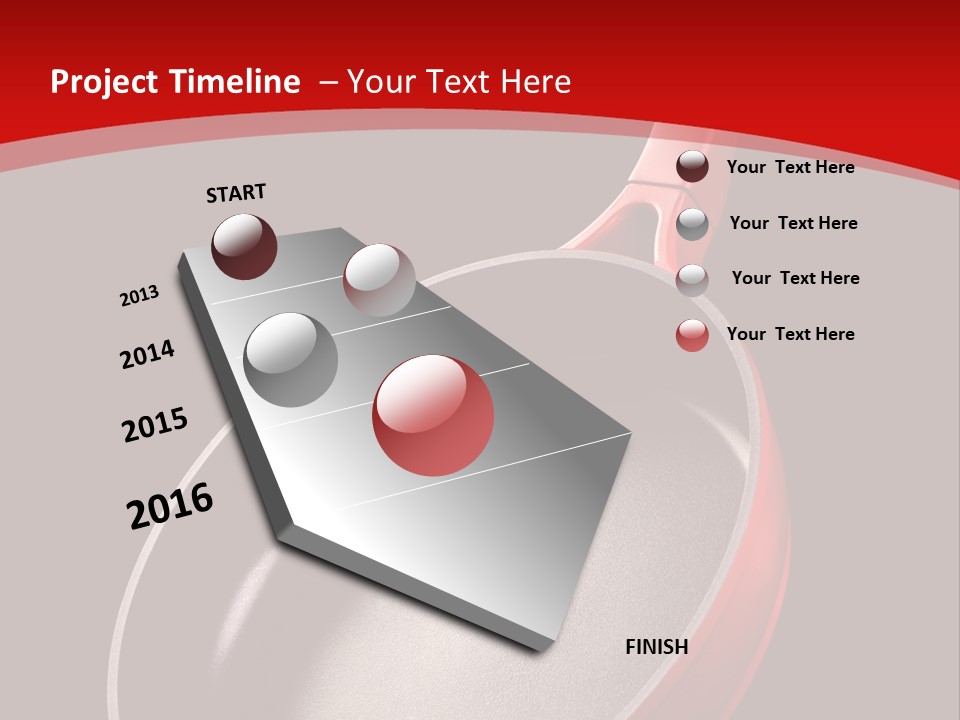 Red Kitchen Angle PowerPoint Template