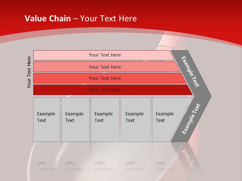 Red Kitchen Angle PowerPoint Template