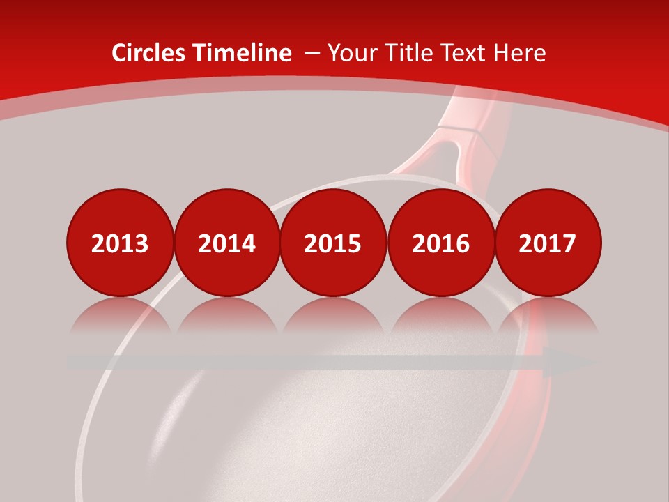 Red Kitchen Angle PowerPoint Template