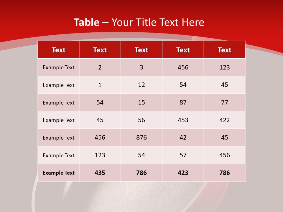 Red Kitchen Angle PowerPoint Template