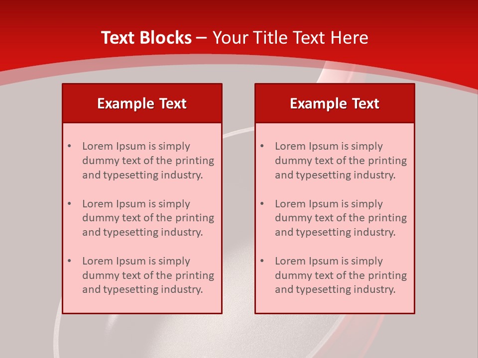 Red Kitchen Angle PowerPoint Template