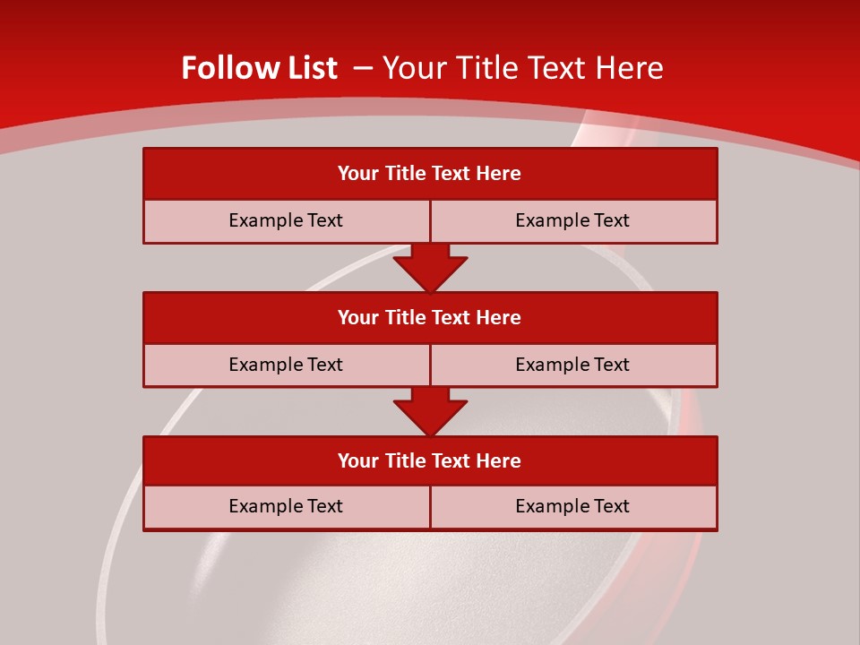 Red Kitchen Angle PowerPoint Template