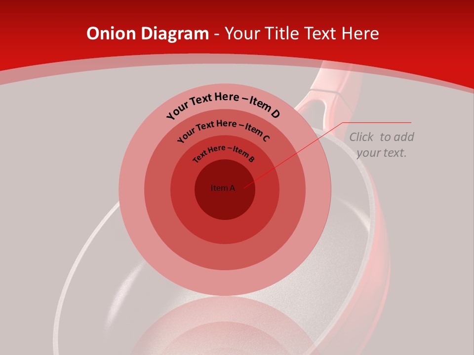 Red Kitchen Angle PowerPoint Template