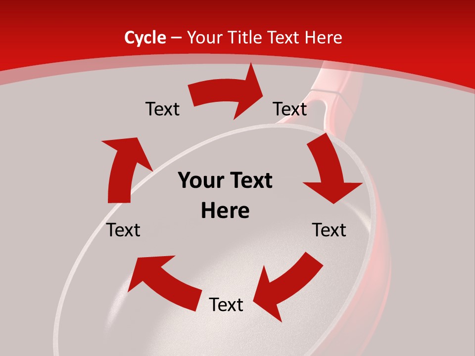 Red Kitchen Angle PowerPoint Template