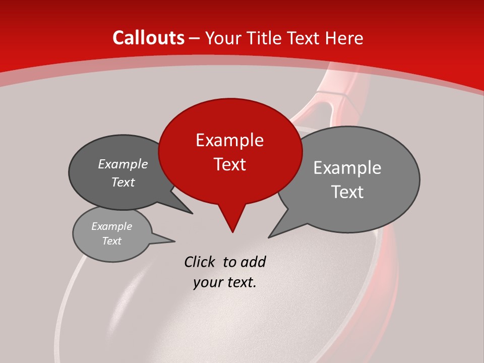 Red Kitchen Angle PowerPoint Template