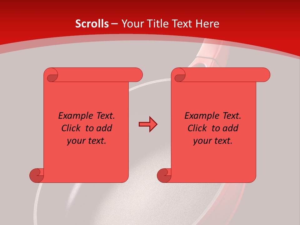 Red Kitchen Angle PowerPoint Template