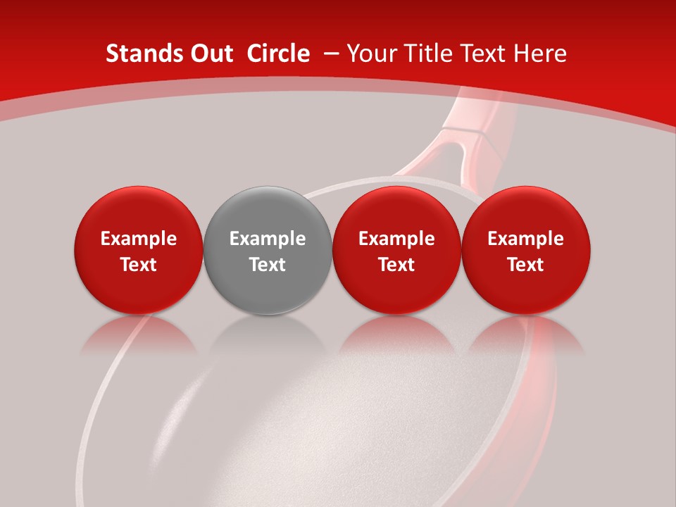 Red Kitchen Angle PowerPoint Template