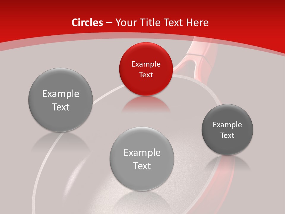 Red Kitchen Angle PowerPoint Template