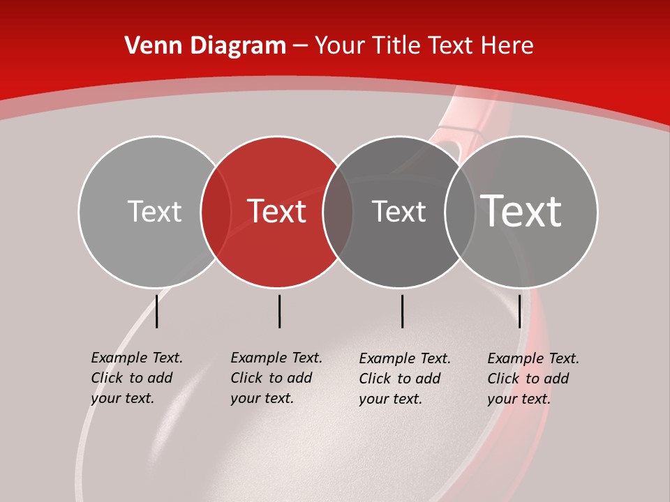 Red Kitchen Angle PowerPoint Template