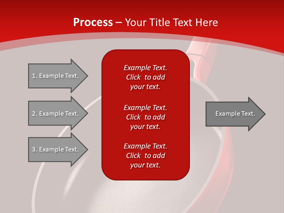 Red Kitchen Angle PowerPoint Template