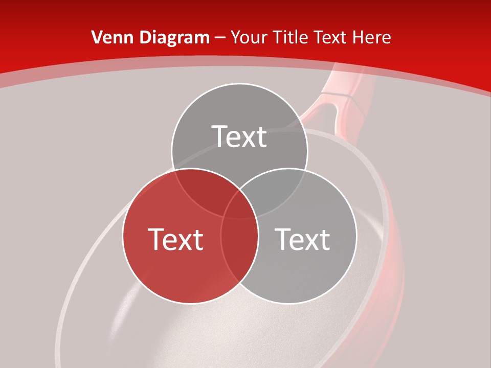 Red Kitchen Angle PowerPoint Template