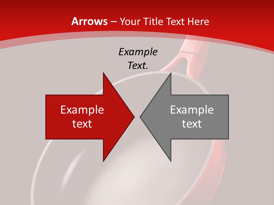 Red Kitchen Angle PowerPoint Template