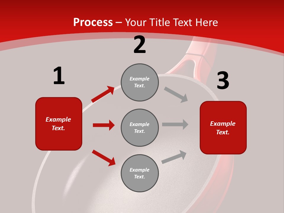 Red Kitchen Angle PowerPoint Template