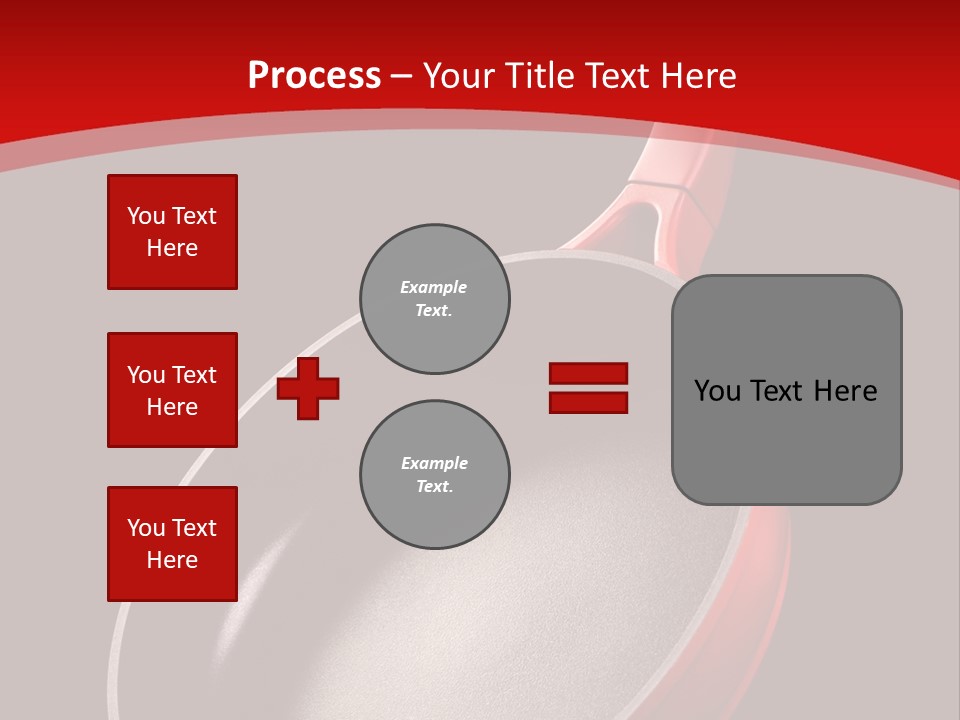 Red Kitchen Angle PowerPoint Template
