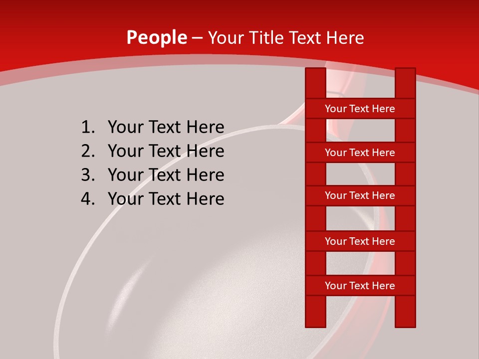 Red Kitchen Angle PowerPoint Template