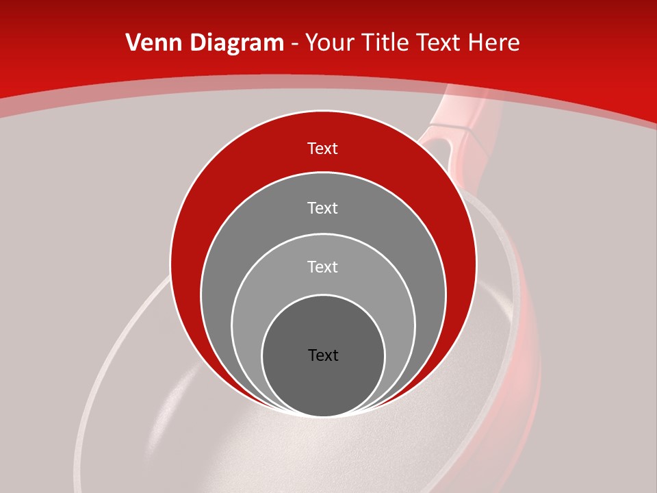 Red Kitchen Angle PowerPoint Template