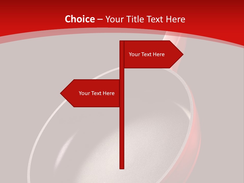 Red Kitchen Angle PowerPoint Template