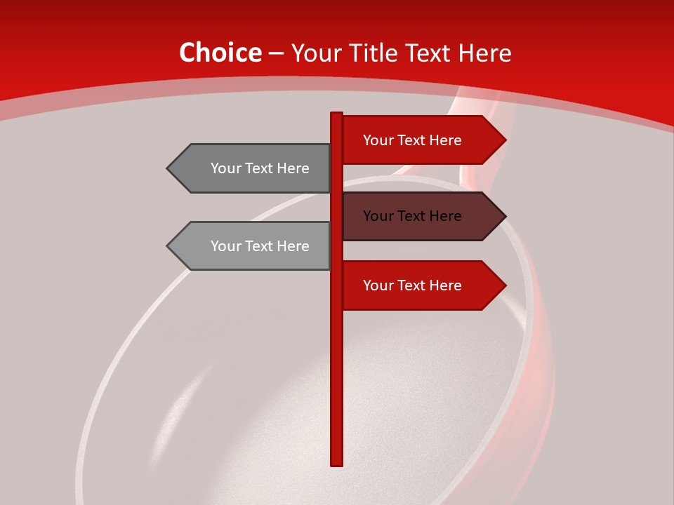 Red Kitchen Angle PowerPoint Template