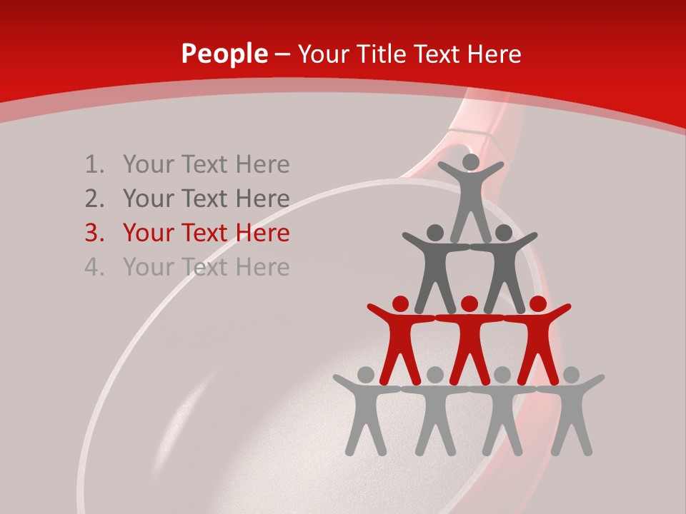 Red Kitchen Angle PowerPoint Template