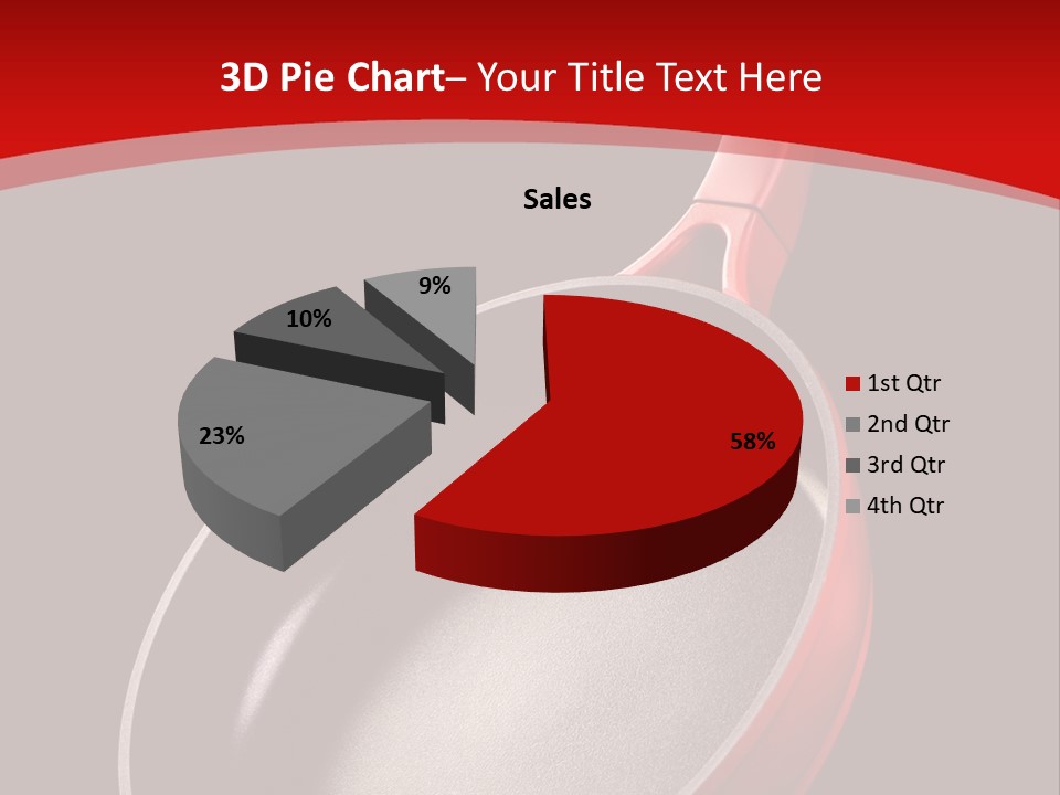 Red Kitchen Angle PowerPoint Template