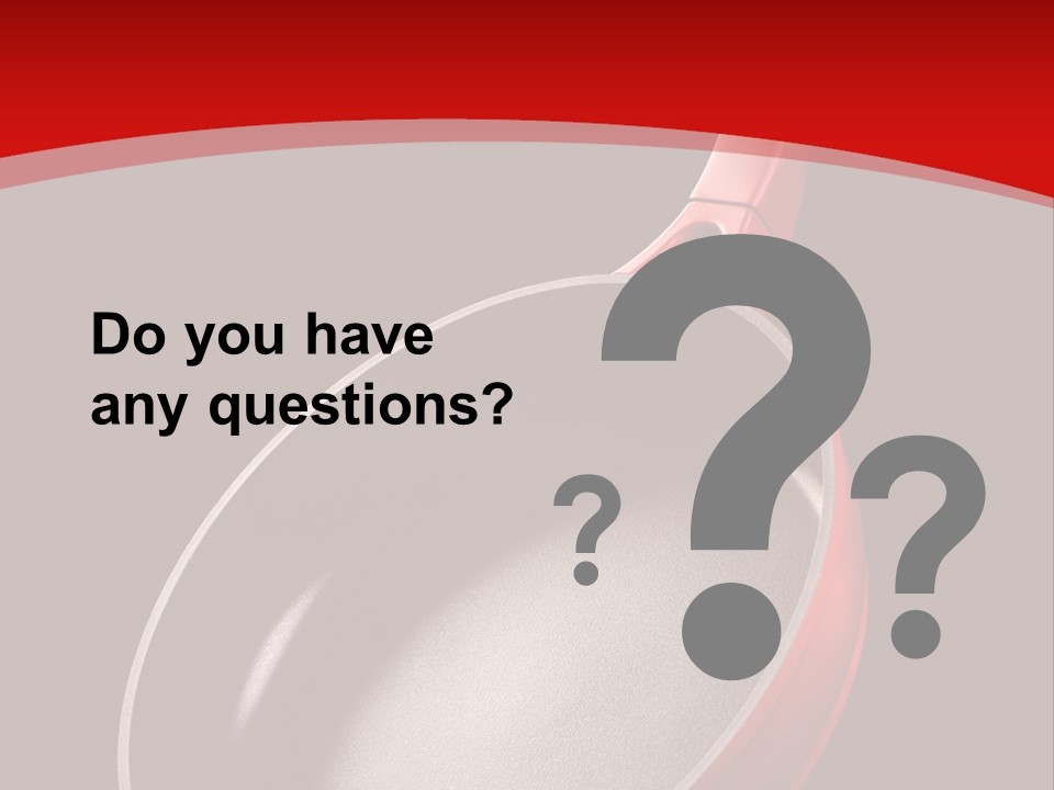 Red Kitchen Angle PowerPoint Template