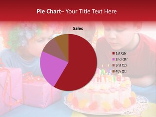 Boy Cheerful Dessert PowerPoint Template