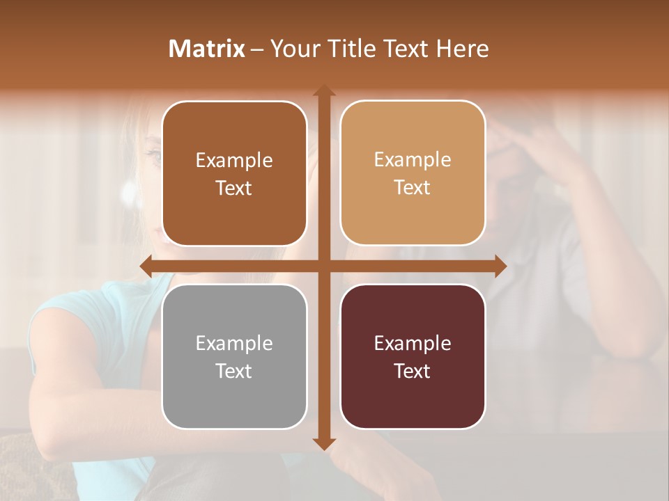 Couple Grief Casual PowerPoint Template