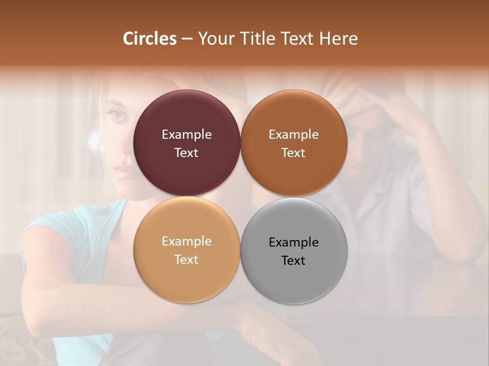 Couple Grief Casual PowerPoint Template