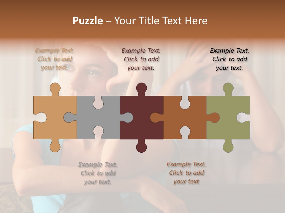 Couple Grief Casual PowerPoint Template