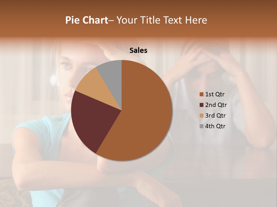Couple Grief Casual PowerPoint Template