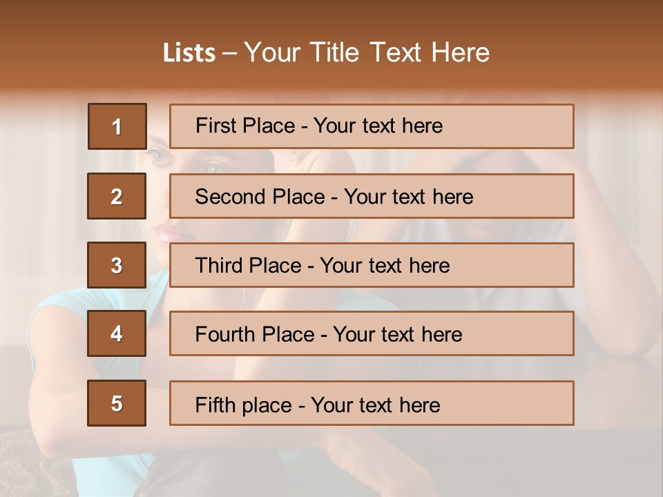 Couple Grief Casual PowerPoint Template