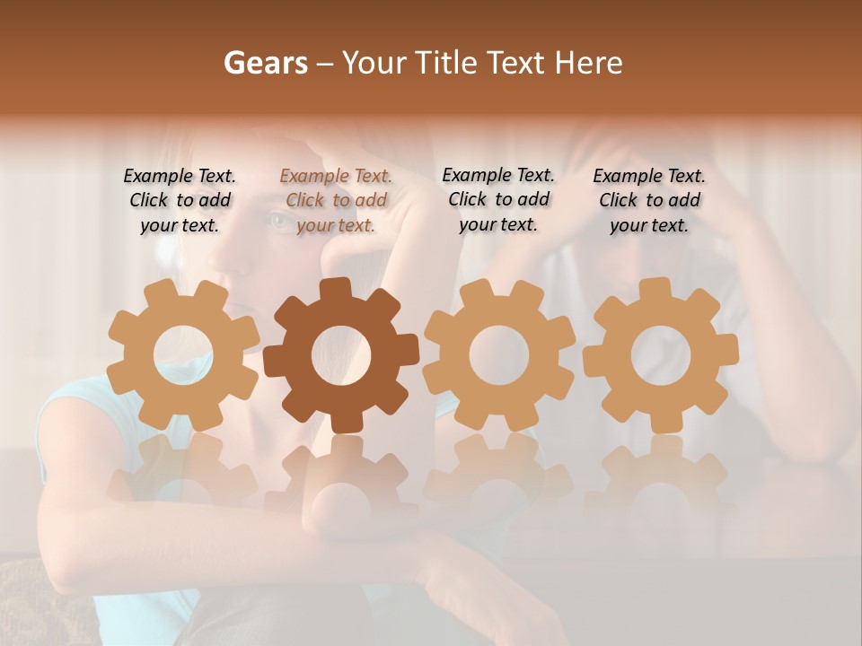 Couple Grief Casual PowerPoint Template