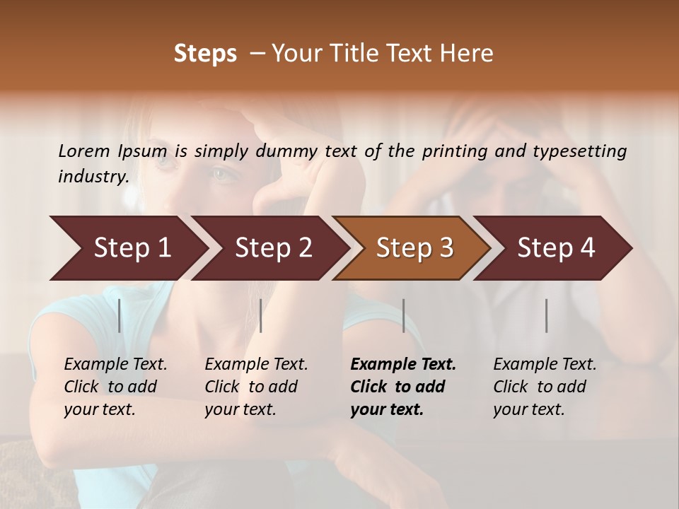 Couple Grief Casual PowerPoint Template