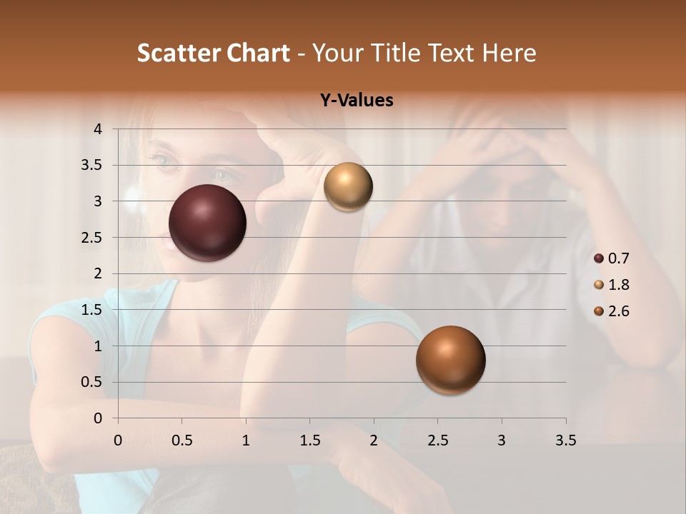 Couple Grief Casual PowerPoint Template