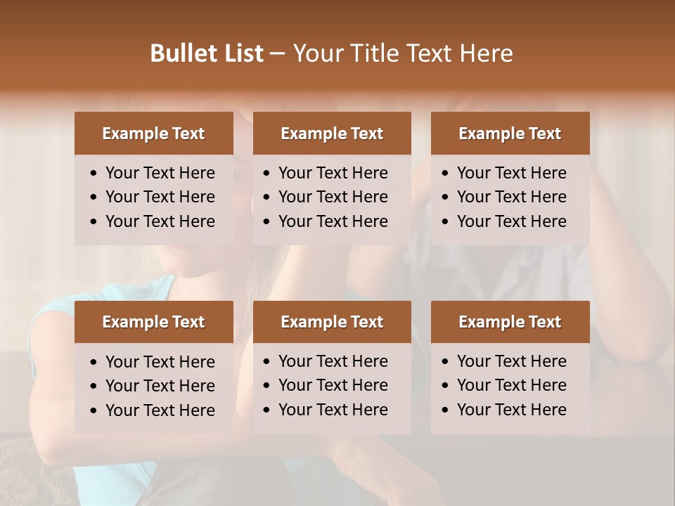 Couple Grief Casual PowerPoint Template