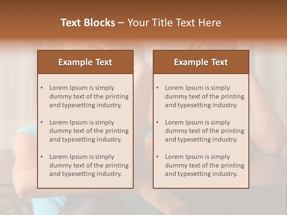 Couple Grief Casual PowerPoint Template