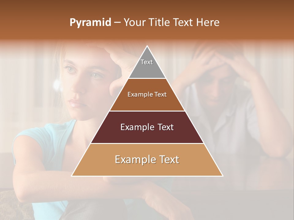 Couple Grief Casual PowerPoint Template