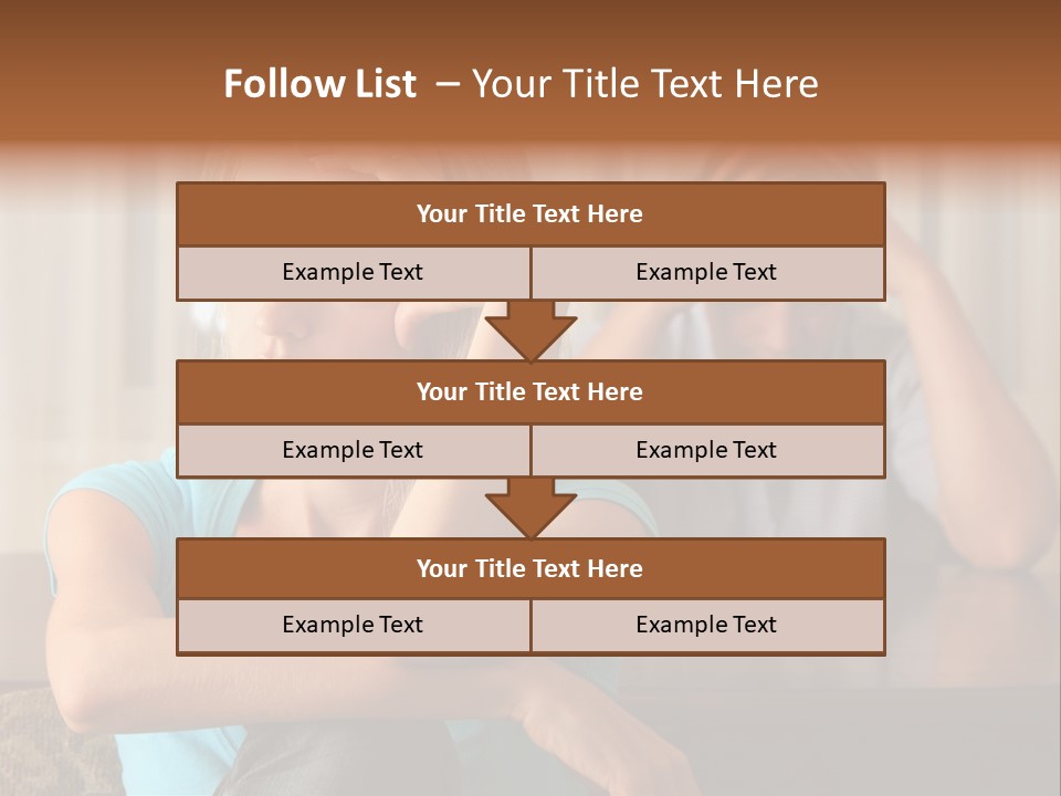 Couple Grief Casual PowerPoint Template
