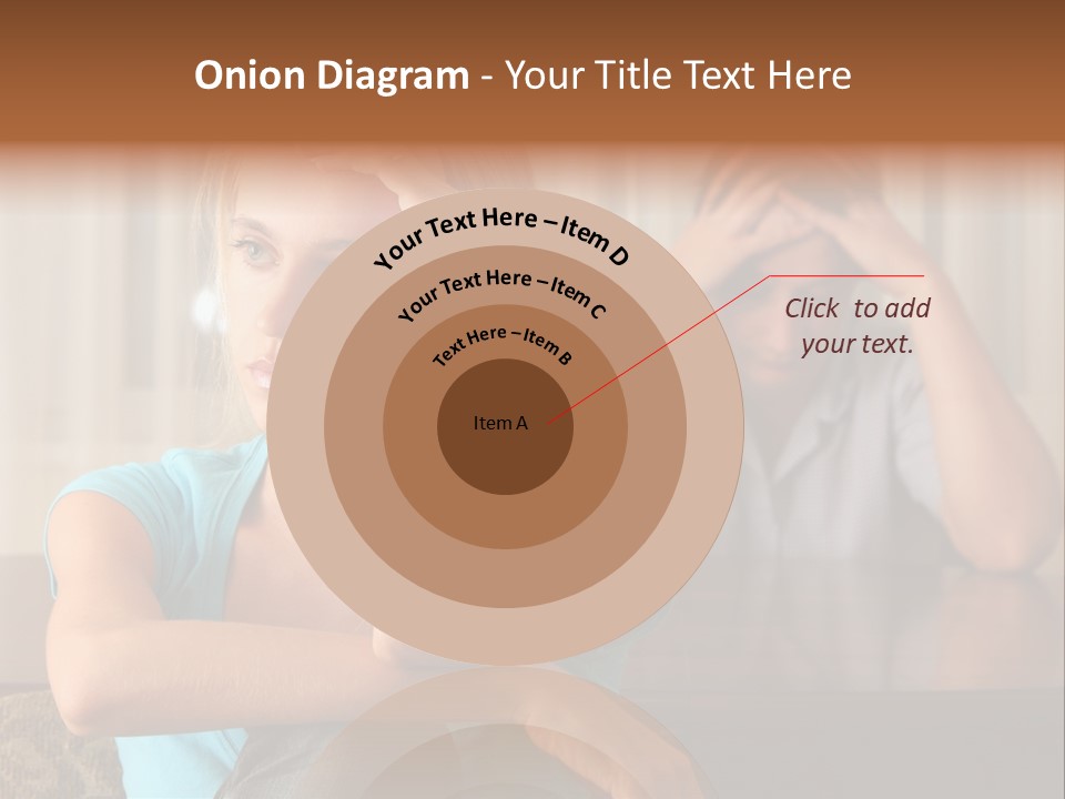 Couple Grief Casual PowerPoint Template