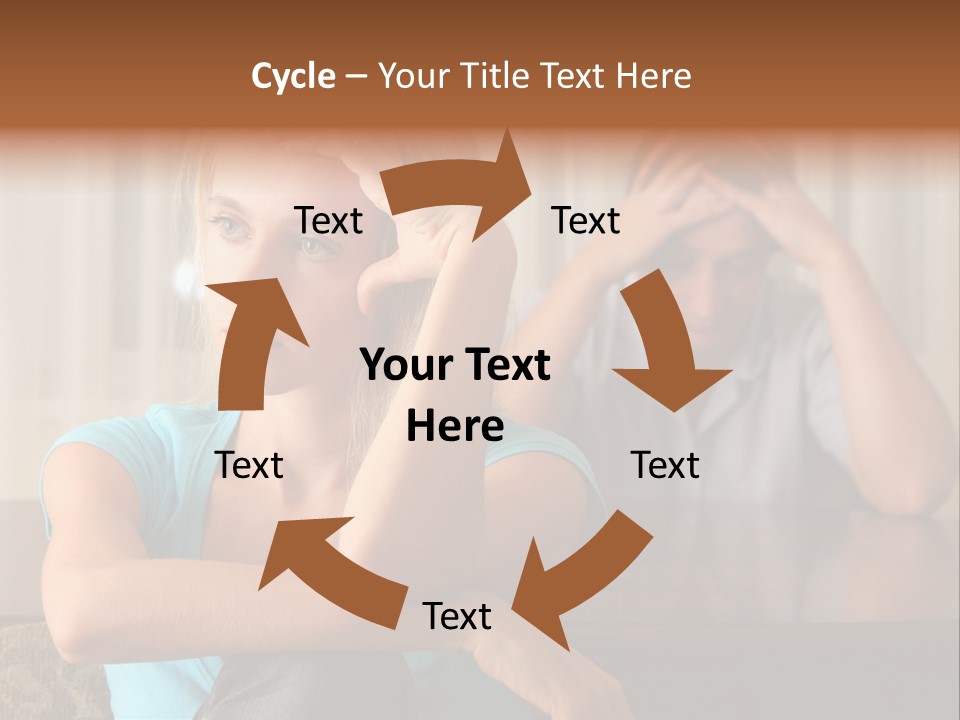 Couple Grief Casual PowerPoint Template