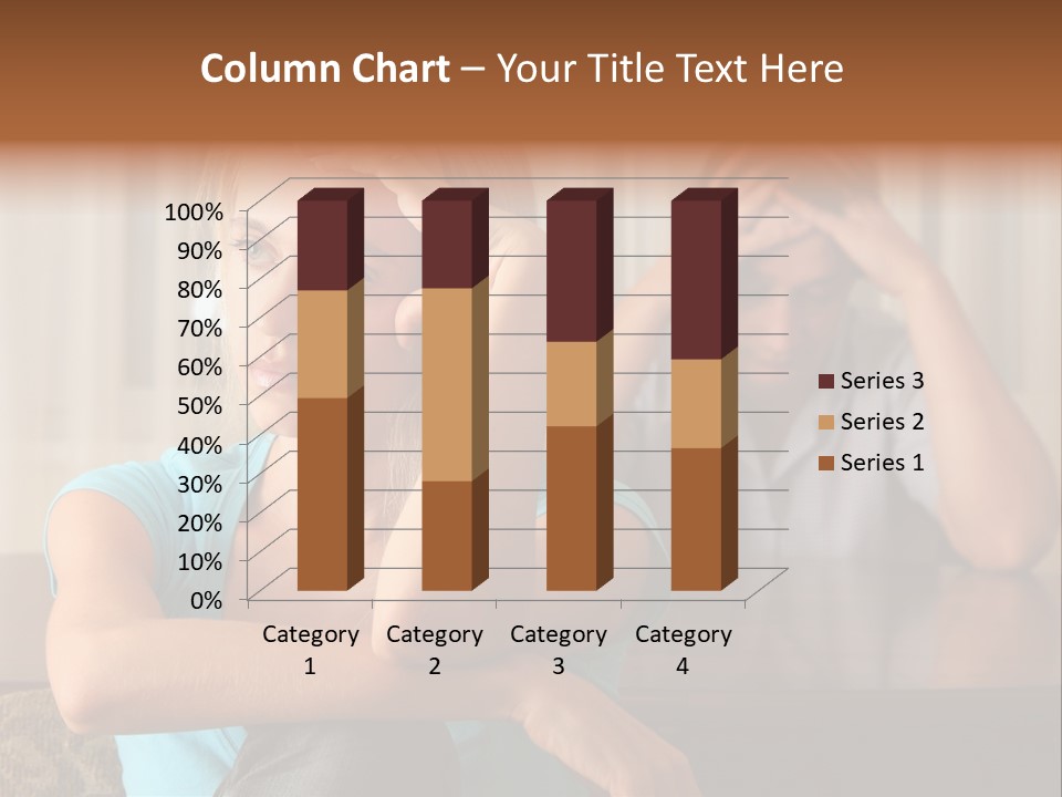 Couple Grief Casual PowerPoint Template