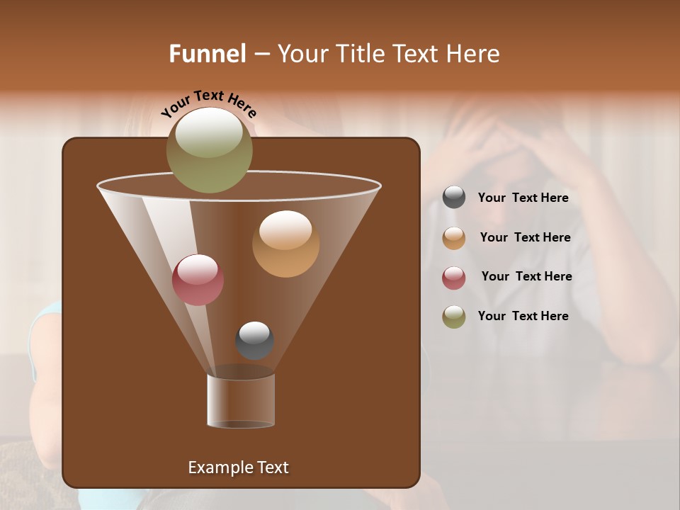 Couple Grief Casual PowerPoint Template