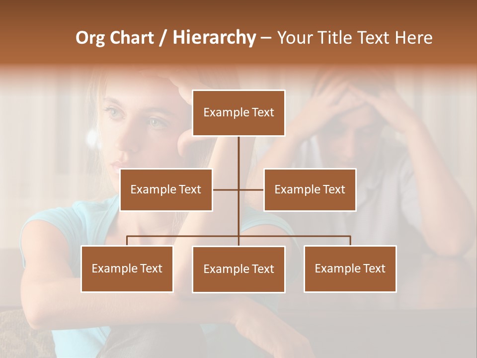 Couple Grief Casual PowerPoint Template