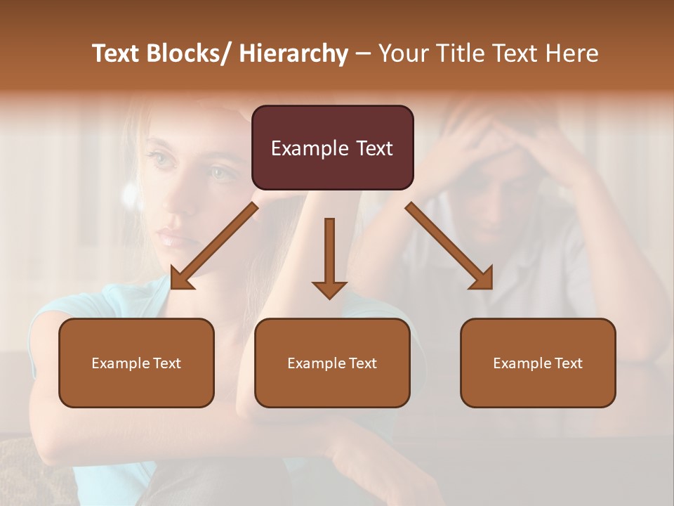 Couple Grief Casual PowerPoint Template