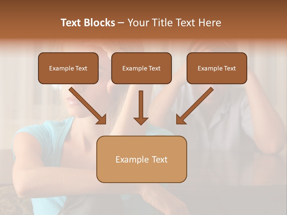 Couple Grief Casual PowerPoint Template