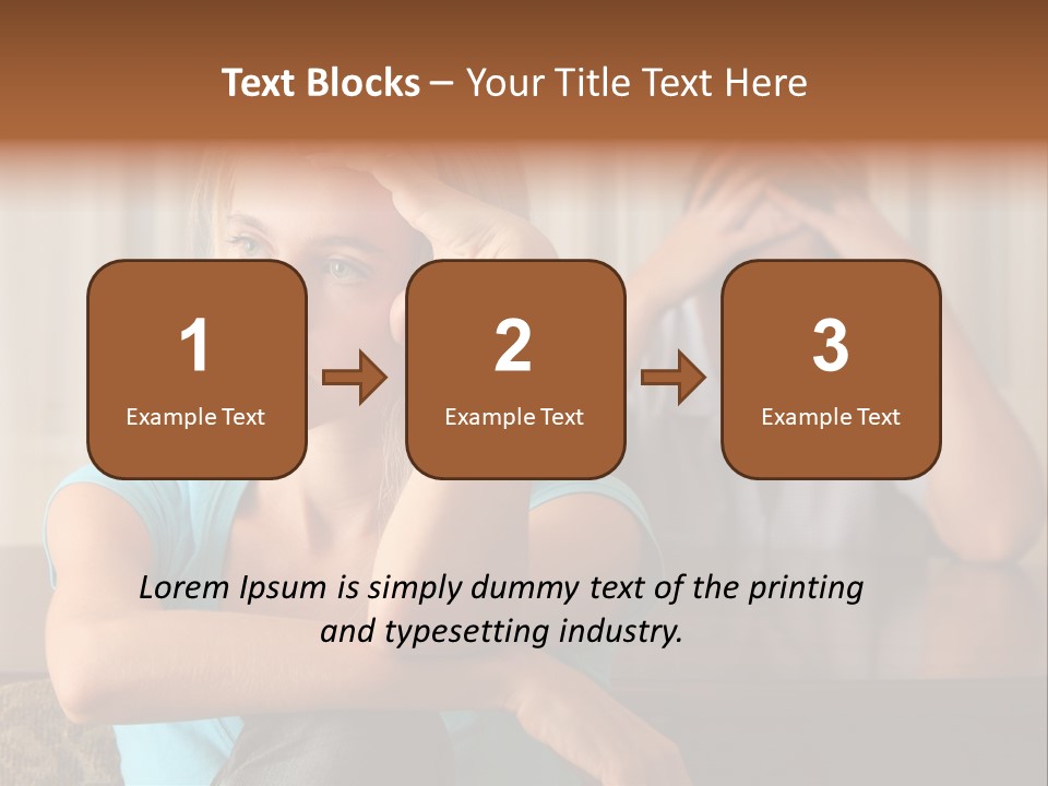 Couple Grief Casual PowerPoint Template