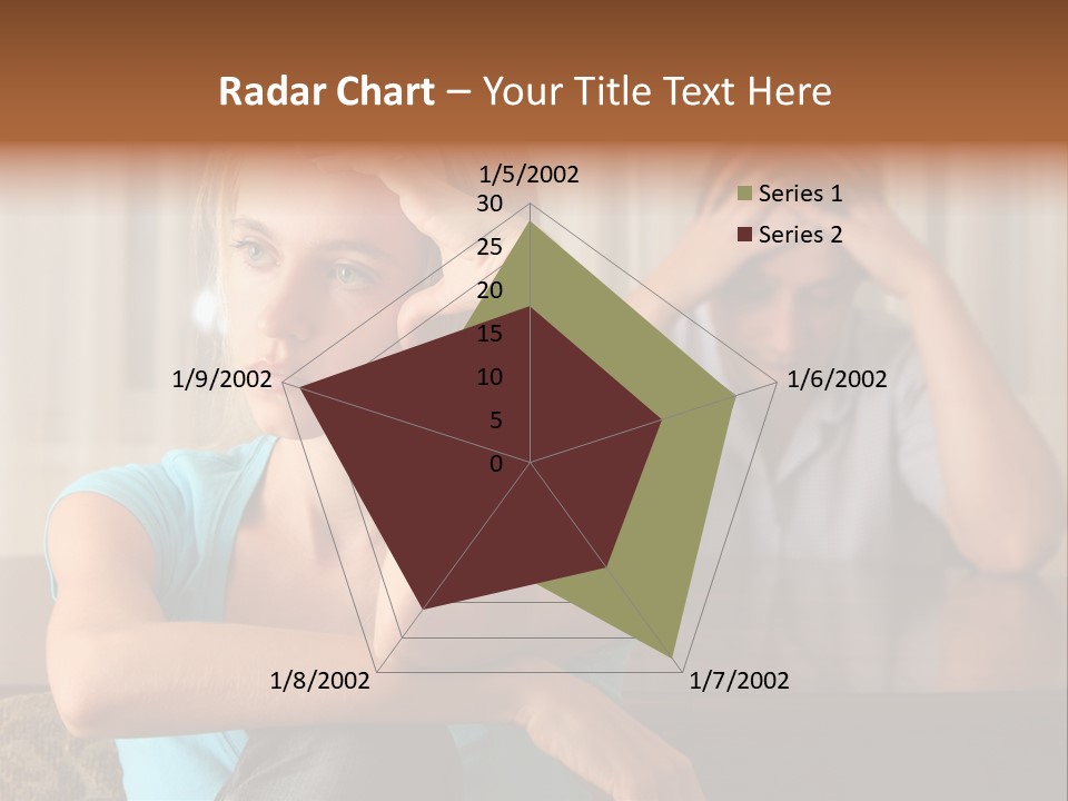 Couple Grief Casual PowerPoint Template