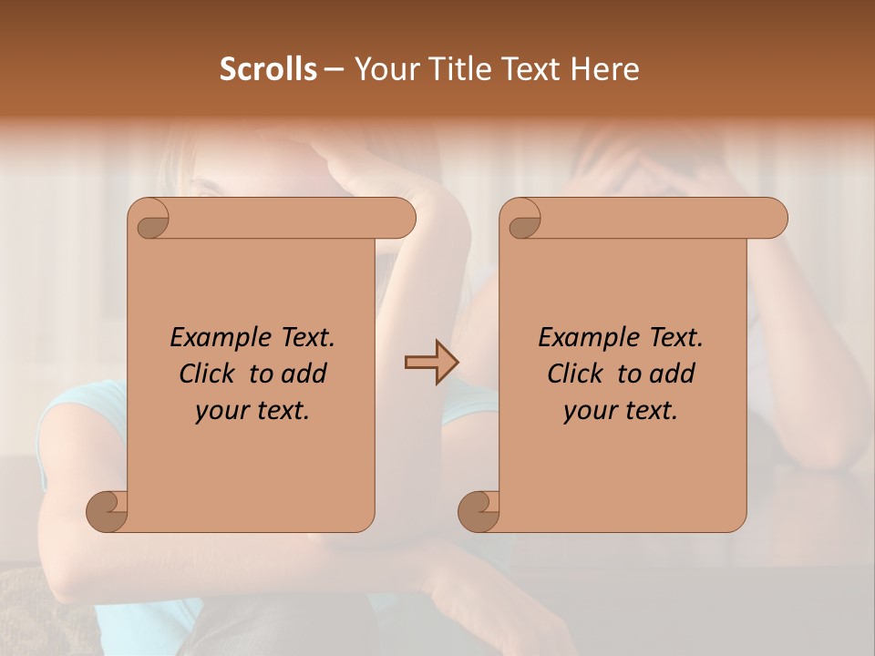 Couple Grief Casual PowerPoint Template