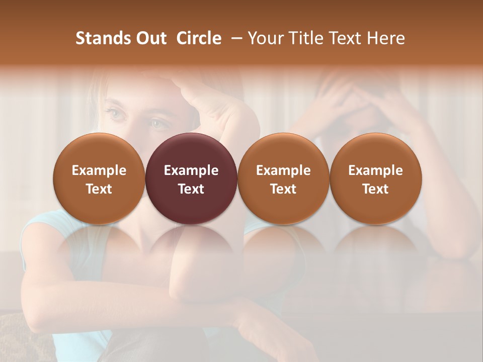 Couple Grief Casual PowerPoint Template